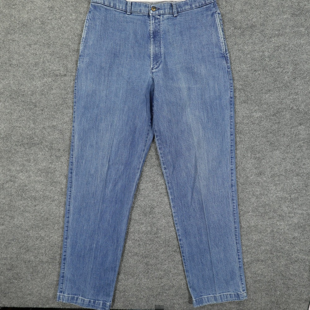 Roundtree &‎ Yorke Jeans Mens 36x34 Blue Straight Leg Stretch Medium Wash